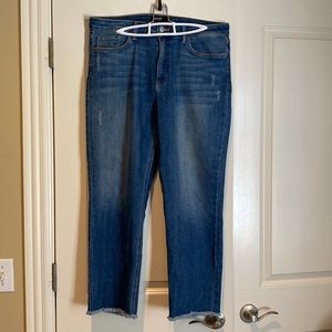 Just Black stretch straight leg jeans. Size 33. Like new.